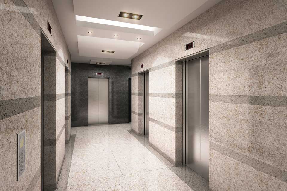 Hall de ascensores, piso típico